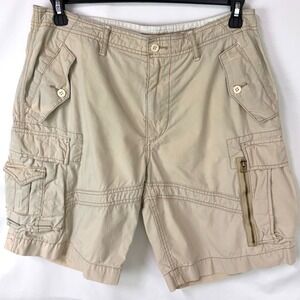 VINTAGE POLO RALPH LAUREN Surplus RL-067 Khaki Cargo Shorts Men's 34 Military